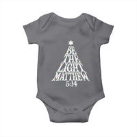 Christmas Be The Light Baby Onesie Christian Xmas Bible Verse - Wonder Print Shop