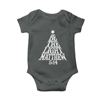 Christmas Be The Light Baby Onesie Christian Xmas Bible Verse - Wonder Print Shop
