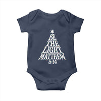 Christmas Be The Light Baby Onesie Christian Xmas Bible Verse - Wonder Print Shop
