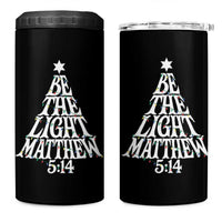 Christmas Be The Light 4 in 1 Can Cooler Tumbler Christian Xmas Bible Verse - Wonder Print Shop