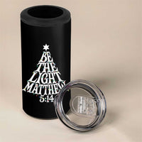 Christmas Be The Light 4 in 1 Can Cooler Tumbler Christian Xmas Bible Verse - Wonder Print Shop