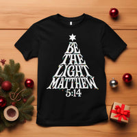 Christmas Be The Light T Shirt Christian Xmas Bible Verse - Wonder Print Shop