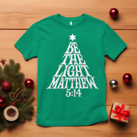 Christmas Be The Light T Shirt Christian Xmas Bible Verse - Wonder Print Shop