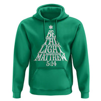 Christmas Be The Light Hoodie Christian Xmas Bible Verse - Wonder Print Shop