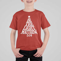 Christmas Be The Light T Shirt For Kid Christian Xmas Bible Verse - Wonder Print Shop