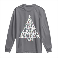 Christmas Be The Light Long Sleeve Shirt Christian Xmas Bible Verse - Wonder Print Shop