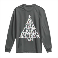 Christmas Be The Light Long Sleeve Shirt Christian Xmas Bible Verse - Wonder Print Shop
