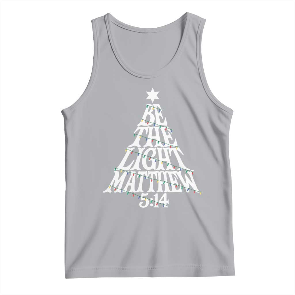 Christmas Be The Light Tank Top Christian Xmas Bible Verse - Wonder Print Shop