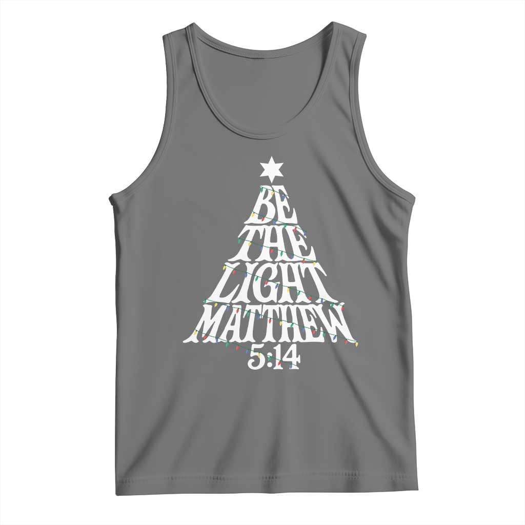 Christmas Be The Light Tank Top Christian Xmas Bible Verse - Wonder Print Shop