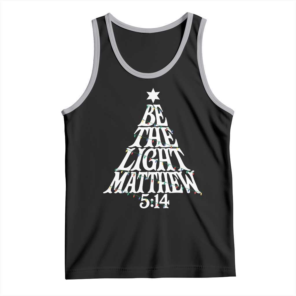 Christmas Be The Light Tank Top Christian Xmas Bible Verse - Wonder Print Shop