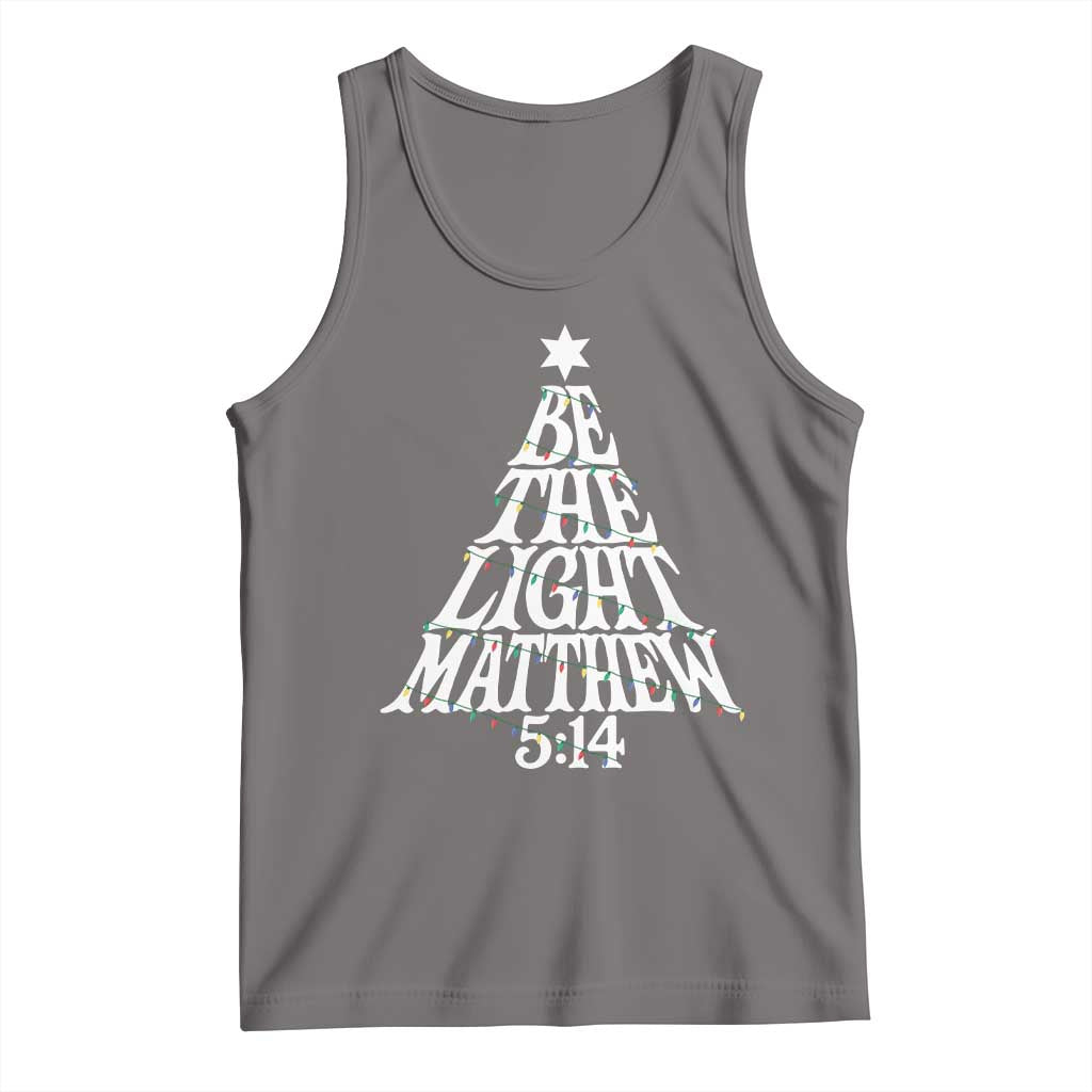 Christmas Be The Light Tank Top Christian Xmas Bible Verse - Wonder Print Shop