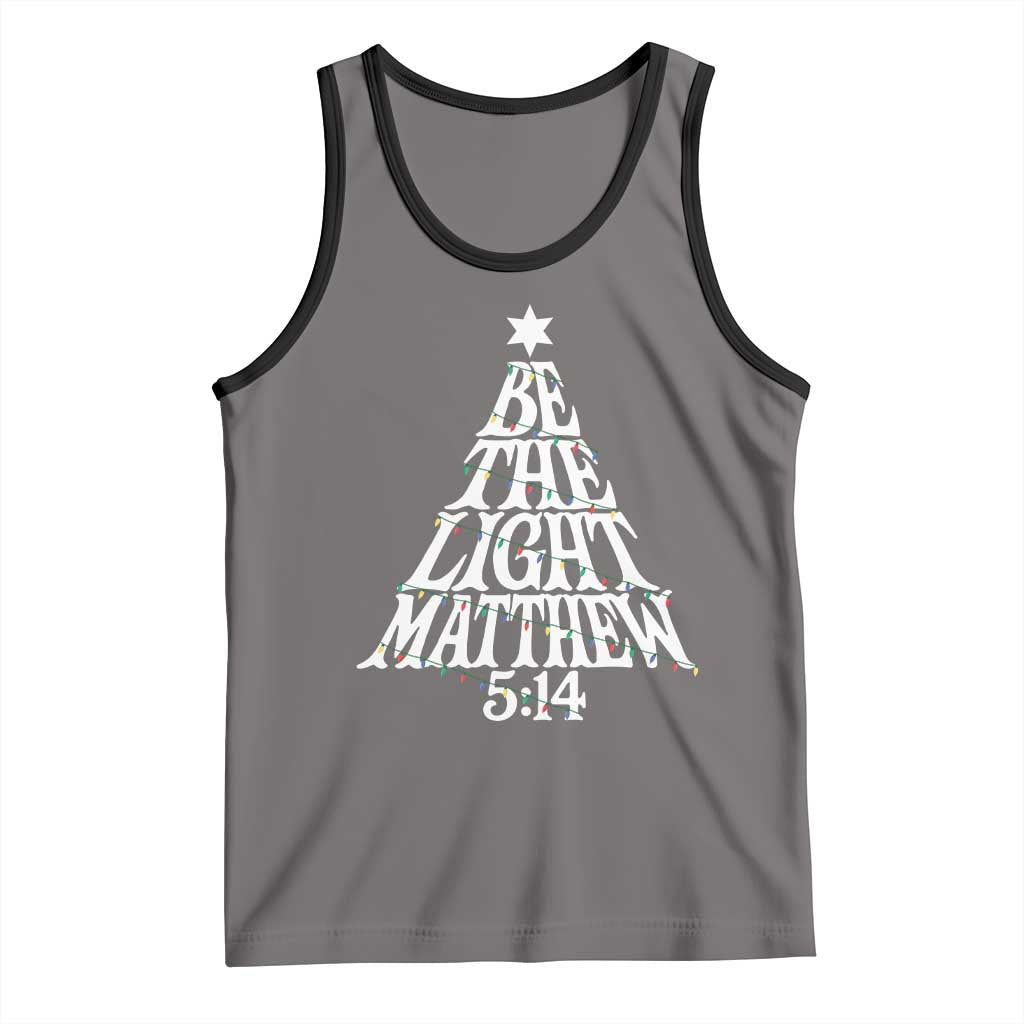 Christmas Be The Light Tank Top Christian Xmas Bible Verse - Wonder Print Shop