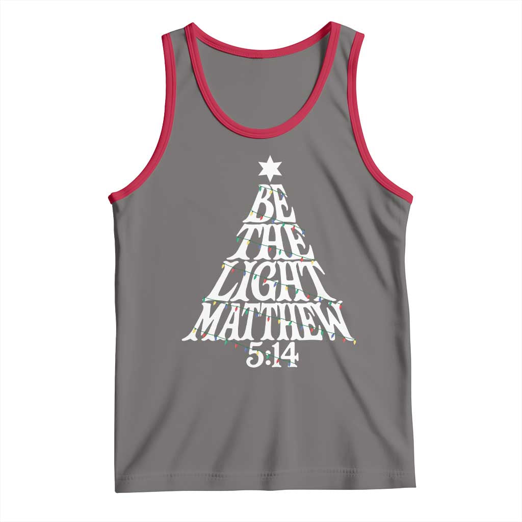 Christmas Be The Light Tank Top Christian Xmas Bible Verse - Wonder Print Shop