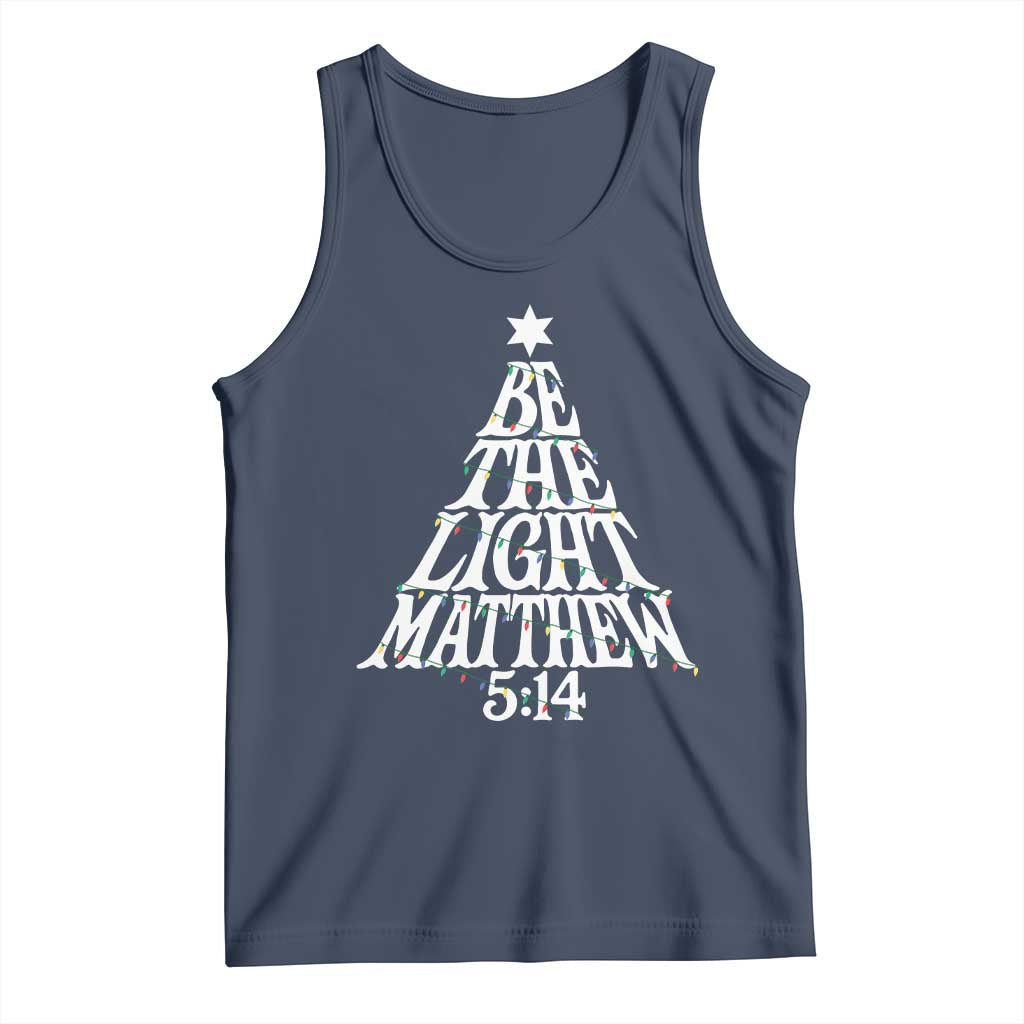Christmas Be The Light Tank Top Christian Xmas Bible Verse - Wonder Print Shop