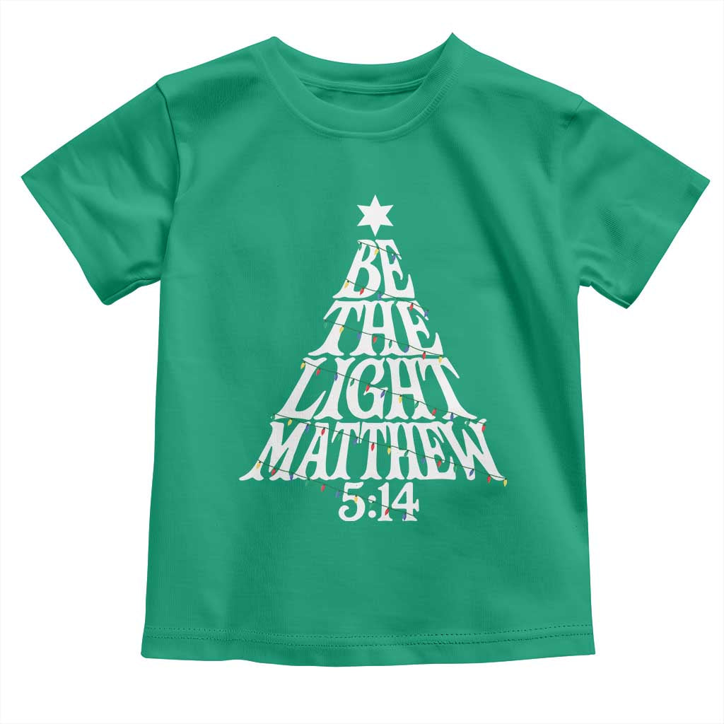 Christmas Be The Light Toddler T Shirt Christian Xmas Bible Verse - Wonder Print Shop