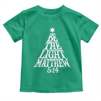 Christmas Be The Light Toddler T Shirt Christian Xmas Bible Verse - Wonder Print Shop