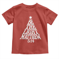 Christmas Be The Light Toddler T Shirt Christian Xmas Bible Verse - Wonder Print Shop