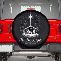 Be The Light Christian Christmas Spare Tire Cover Nativity Scene Bible Verse - Wonder Print Shop