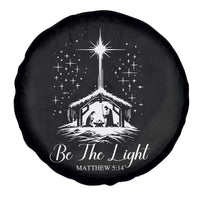 Be The Light Christian Christmas Spare Tire Cover Nativity Scene Bible Verse - Wonder Print Shop