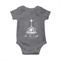 Be The Light Christian Christmas Baby Onesie Nativity Scene Bible Verse - Wonder Print Shop