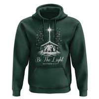 Be The Light Christian Christmas Hoodie Nativity Scene Bible Verse - Wonder Print Shop