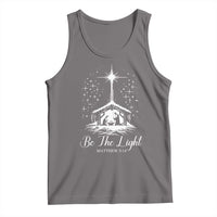 Be The Light Christian Christmas Tank Top Nativity Scene Bible Verse - Wonder Print Shop
