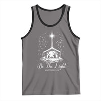 Be The Light Christian Christmas Tank Top Nativity Scene Bible Verse - Wonder Print Shop