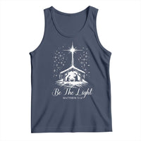 Be The Light Christian Christmas Tank Top Nativity Scene Bible Verse - Wonder Print Shop