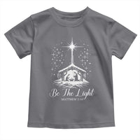 Be The Light Christian Christmas Toddler T Shirt Nativity Scene Bible Verse - Wonder Print Shop