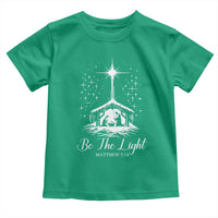 Be The Light Christian Christmas Toddler T Shirt Nativity Scene Bible Verse - Wonder Print Shop