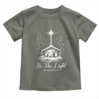 Be The Light Christian Christmas Toddler T Shirt Nativity Scene Bible Verse - Wonder Print Shop