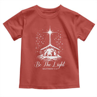 Be The Light Christian Christmas Toddler T Shirt Nativity Scene Bible Verse - Wonder Print Shop