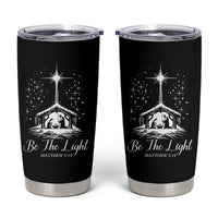 Be The Light Christian Christmas Tumbler Cup Nativity Scene Bible Verse - Wonder Print Shop