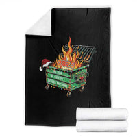 Funny Lil Dumpster Fire 2025 Throw Blanket The Year We Couldnt Afford Anything - Wonder Print Shop