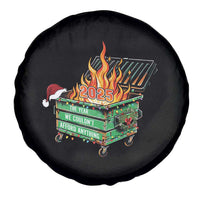 Funny Lil Dumpster Fire 2025 Spare Tire Cover The Year We Couldnt Afford Anything - Wonder Print Shop