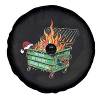 Funny Lil Dumpster Fire 2025 Spare Tire Cover The Year We Couldnt Afford Anything - Wonder Print Shop