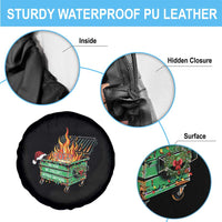 Funny Lil Dumpster Fire 2025 Spare Tire Cover The Year We Couldnt Afford Anything - Wonder Print Shop