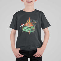 Funny Lil Dumpster Fire 2025 T Shirt For Kid The Year We Couldnt Afford Anything - Wonder Print Shop