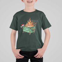 Funny Lil Dumpster Fire 2025 T Shirt For Kid The Year We Couldnt Afford Anything - Wonder Print Shop