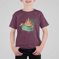 Funny Lil Dumpster Fire 2025 T Shirt For Kid The Year We Couldnt Afford Anything - Wonder Print Shop