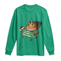 Funny Lil Dumpster Fire 2025 Long Sleeve Shirt The Year We Couldnt Afford Anything - Wonder Print Shop
