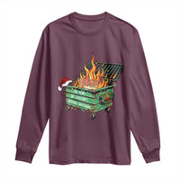 Funny Lil Dumpster Fire 2025 Long Sleeve Shirt The Year We Couldnt Afford Anything - Wonder Print Shop