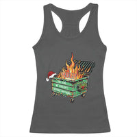 Funny Lil Dumpster Fire 2025 Racerback Tank Top The Year We Couldnt Afford Anything - Wonder Print Shop