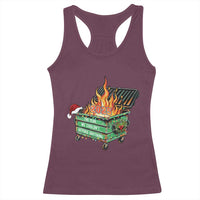 Funny Lil Dumpster Fire 2025 Racerback Tank Top The Year We Couldnt Afford Anything - Wonder Print Shop