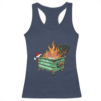 Funny Lil Dumpster Fire 2025 Racerback Tank Top The Year We Couldnt Afford Anything - Wonder Print Shop