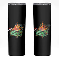 Funny Lil Dumpster Fire 2025 Skinny Tumbler The Year We Couldnt Afford Anything - Wonder Print Shop