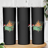 Funny Lil Dumpster Fire 2025 Skinny Tumbler The Year We Couldnt Afford Anything - Wonder Print Shop