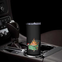 Funny Lil Dumpster Fire 2025 Skinny Tumbler The Year We Couldnt Afford Anything - Wonder Print Shop