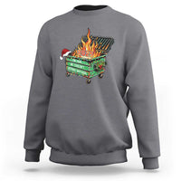 Funny Lil Dumpster Fire 2025 Sweatshirt The Year We Couldnt Afford Anything - Wonder Print Shop