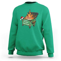 Funny Lil Dumpster Fire 2025 Sweatshirt The Year We Couldnt Afford Anything - Wonder Print Shop